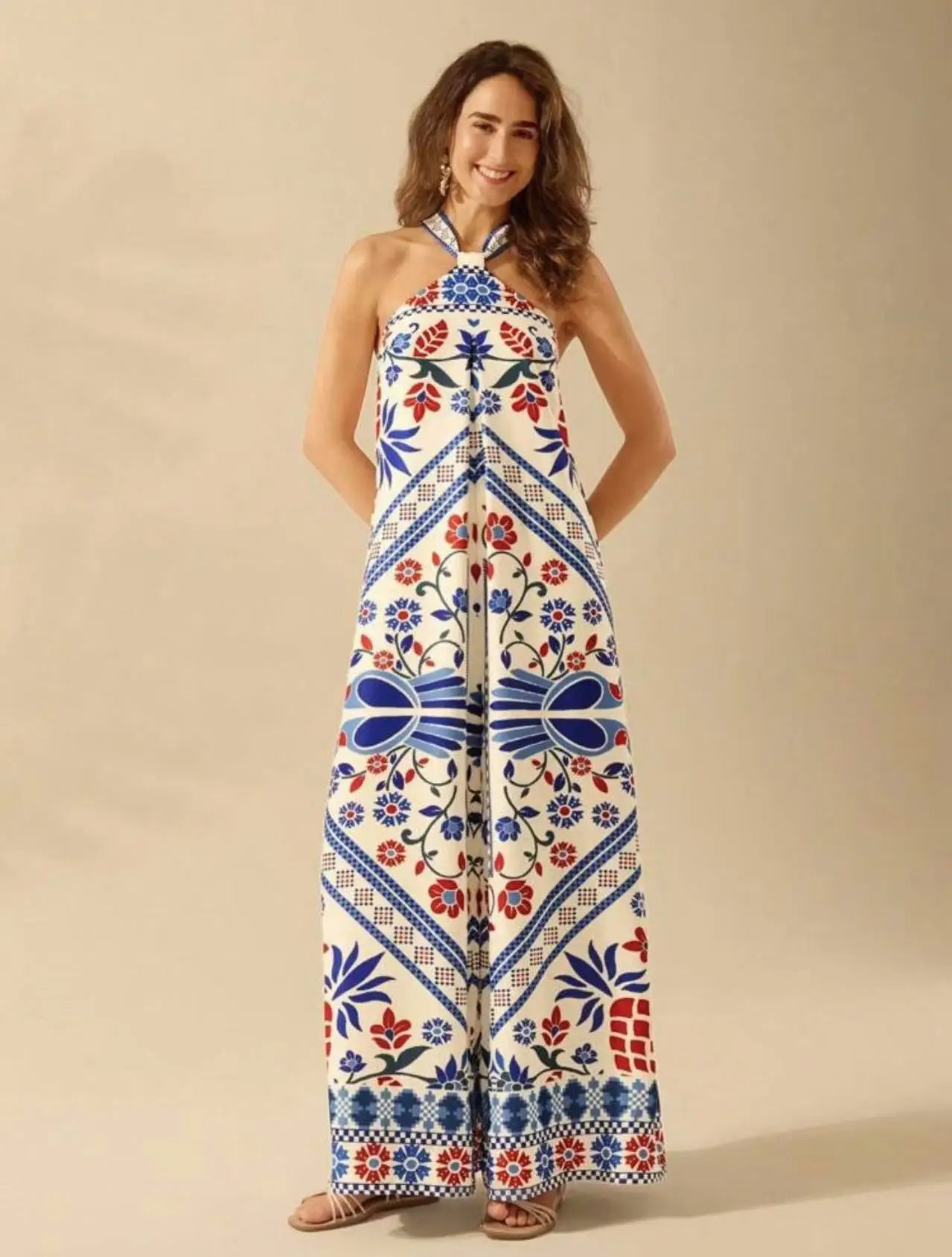 Macacão Longo Estampa Exclusiva Solleri