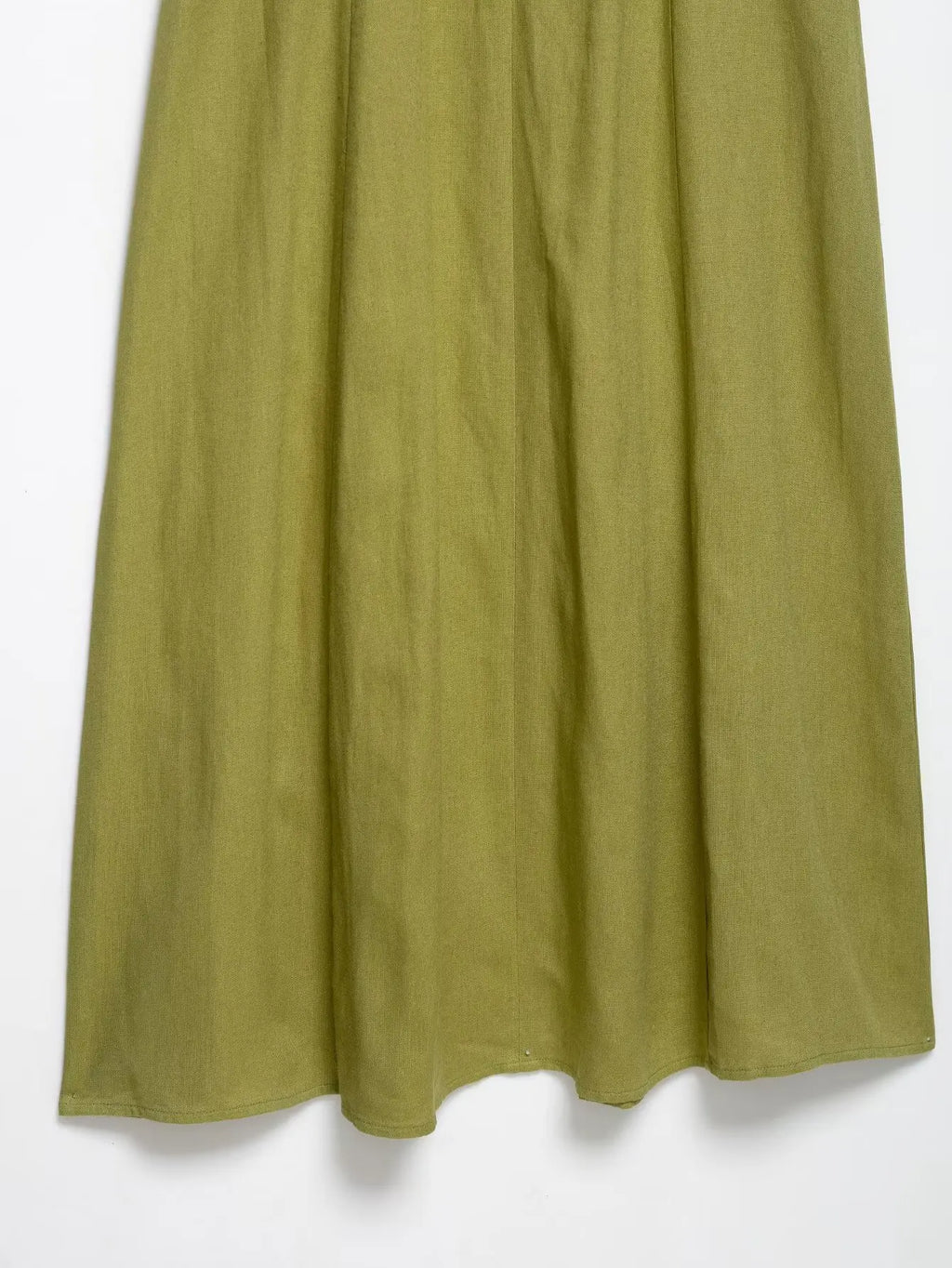 2025 Summer Elegant Dress Women Fashion Solid Square Collar Sleeveless Single Breasted Dress Ladies Vacation Green Spilt Dresses